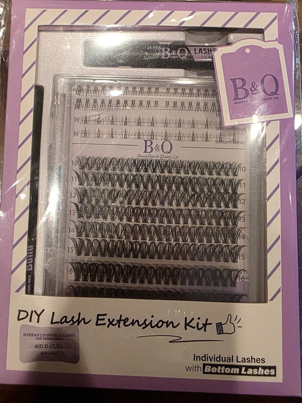 DIY Lash Extension Kit — Purple Individual Lashes